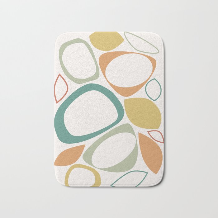 Mid Century Modern Abstract 8 Bath Mat Gallery Image 1