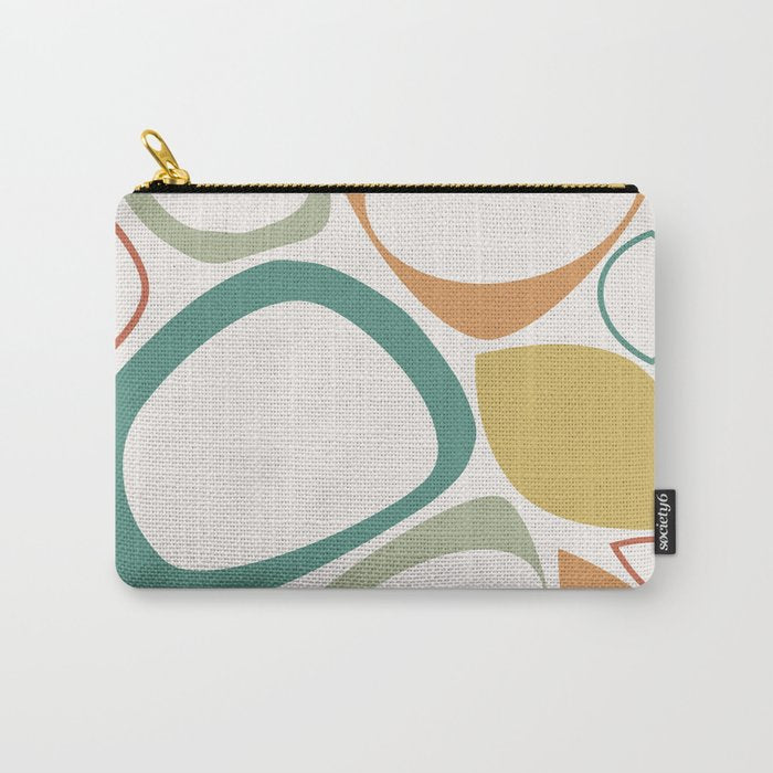 Mid Century Modern Abstract 8 Carry All Pouch Gallery Image 1