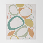 Mid Century Modern Abstract 8 Throw Blanket Gallery Image 2