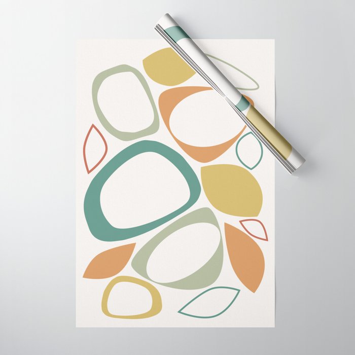 Mid Century Modern Abstract 8 Wrapping Paper Gallery Image 1