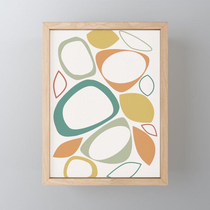 Mid Century Modern Abstract 8 Mini Art Print Gallery Image 1