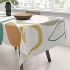 Mid Century Modern Abstract 8 Tablecloth Gallery Image 3