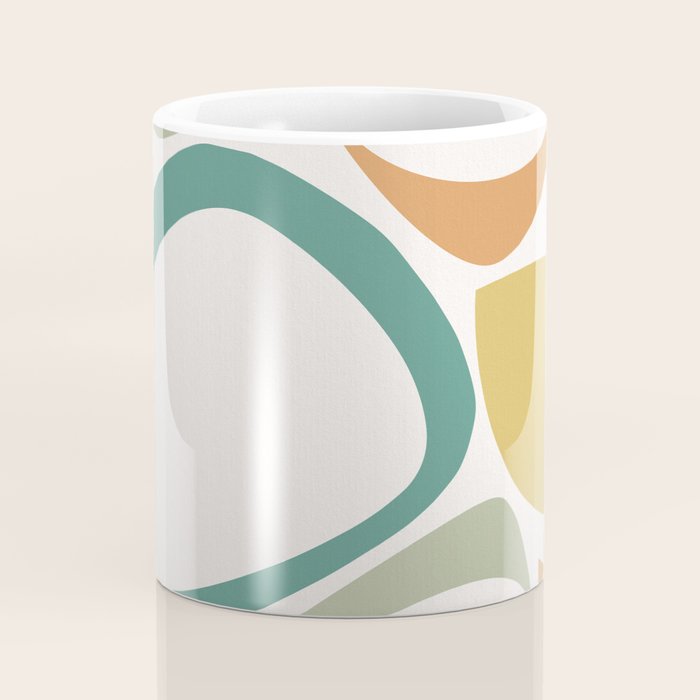 Mid Century Modern Abstract 8 Coffee Mug Gallery Image 4
