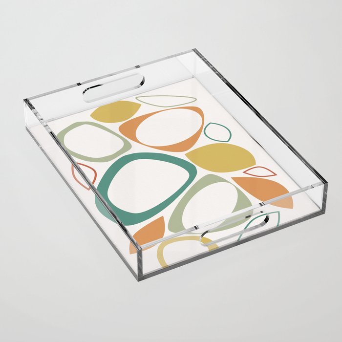 Mid Century Modern Abstract 8 Acrylic Tray Gallery Image 1