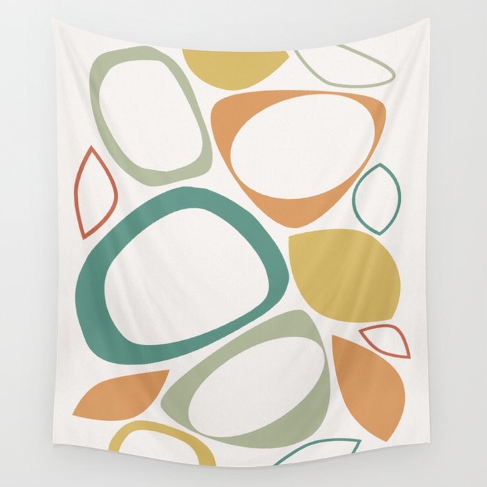 Mid Century Modern Abstract 8 Wall Tapestry Gallery Image 4