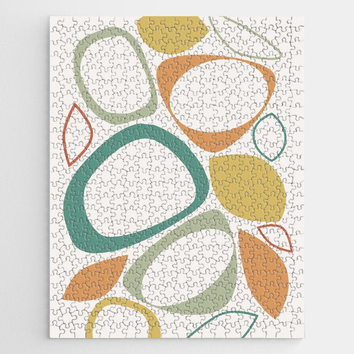 Mid Century Modern Abstract 8 Jigsaw Puzzle Gallery Image 1
