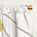 Mid Century Modern Abstract 8 Window Curtain Gallery Image 2