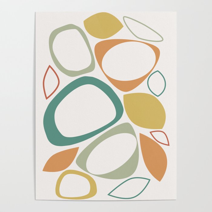 Mid Century Modern Abstract 8 Poster Gallery Image 4