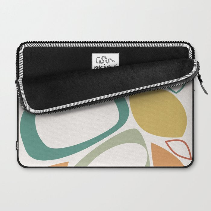 Mid Century Modern Abstract 8 Laptop Sleeve Gallery Image 2