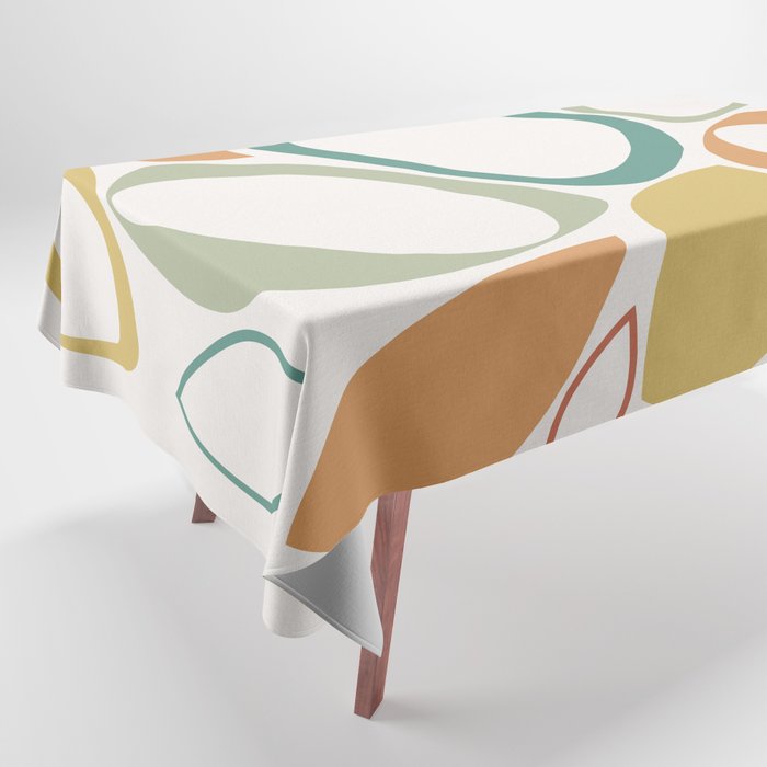 Mid Century Modern Abstract 8 Tablecloth Gallery Image 1