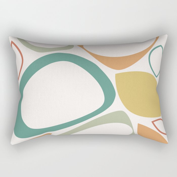 Mid Century Modern Abstract 8 Rectangular Pillow Gallery Image 2