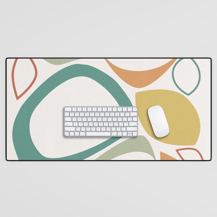 Mid Century Modern Abstract 8 Desk Mat Gallery Image 1