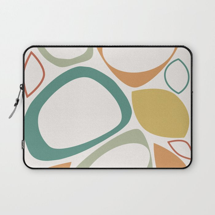 Mid Century Modern Abstract 8 Laptop Sleeve Gallery Image 1