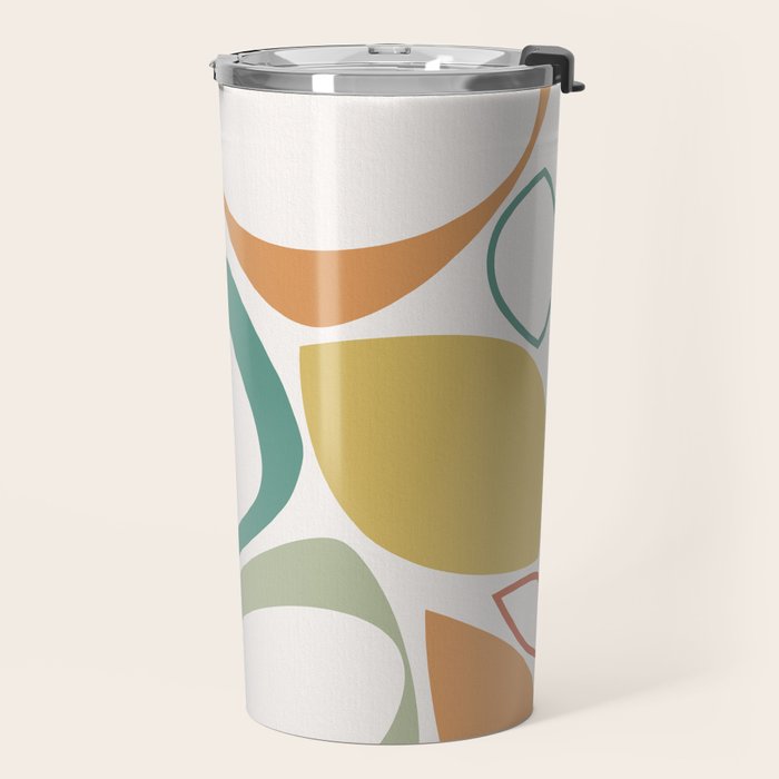 Mid Century Modern Abstract 8 Travel Mug Gallery Image 2