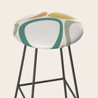 Mid Century Modern Abstract 8 Stool Gallery Image 2