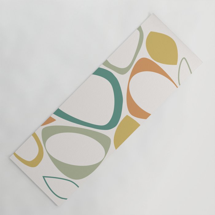 Mid Century Modern Abstract 8 Yoga Mat Gallery Image 1