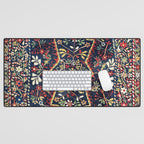 North Indian Floral Rug Print Desk Mat Gallery Image 1