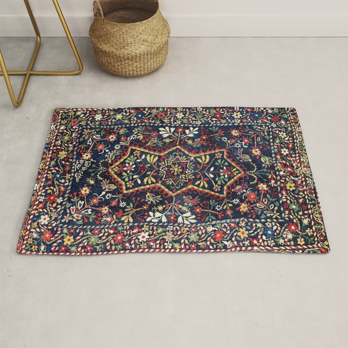 North Indian Floral Rug Print Rug Gallery Image 1