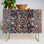 North Indian Floral Rug Print Credenza Gallery Image 1