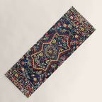 North Indian Floral Rug Print Yoga Mat Gallery Image 1