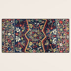 North Indian Floral Rug Print Desk Mat Gallery Image 3