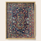 North Indian Floral Rug Print Serving Tray Gallery Image 1