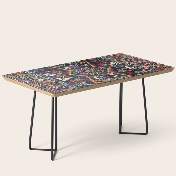 North Indian Floral Rug Print Coffee Table Gallery Image 1