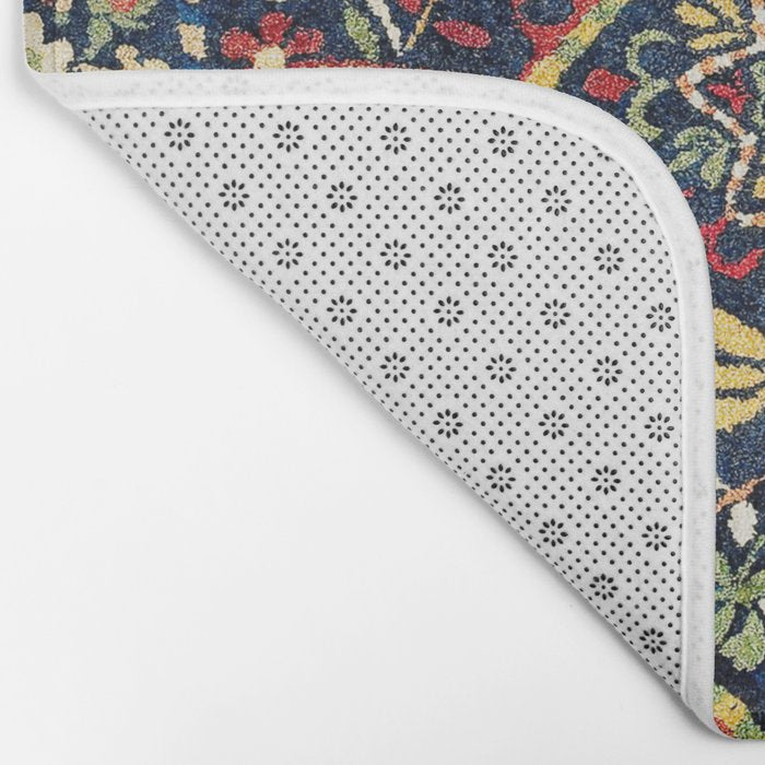 North Indian Floral Rug Print Bath Mat Gallery Image 2