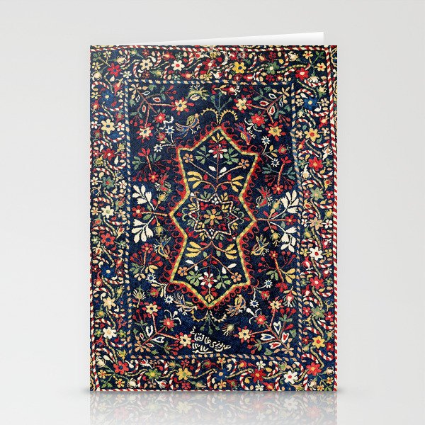 North Indian Floral Rug Print Stationery Card Gallery Image 2