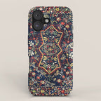 North Indian Floral Rug Print iPhone Case Gallery Image 1