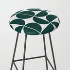 Mid Century Modern Geometric 04 Dark Green Stool Gallery Image 2