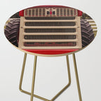 International Grill Red Tractor Front  Side Table Gallery Image 2