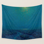 Granville Redmond-Moonlight on the Marsh Oil Painting Wall Tapestry Gallery Image 4