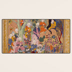 Alexander asking a dervish for knowledge that will enable him to win a battle Antique Islamic Art  Desk Mat Gallery Image 3