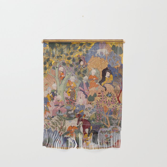 Alexander asking a dervish for knowledge that will enable him to win a battle Antique Islamic Art  Wall Hanging Gallery Image 1