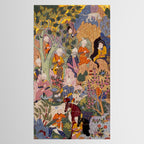 Alexander asking a dervish for knowledge that will enable him to win a battle Antique Islamic Art  Tablecloth Gallery Image 2