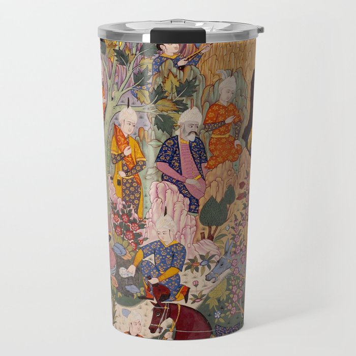 Alexander asking a dervish for knowledge that will enable him to win a battle Antique Islamic Art  Travel Mug Gallery Image 1