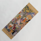 Alexander asking a dervish for knowledge that will enable him to win a battle Antique Islamic Art  Yoga Mat Gallery Image 1