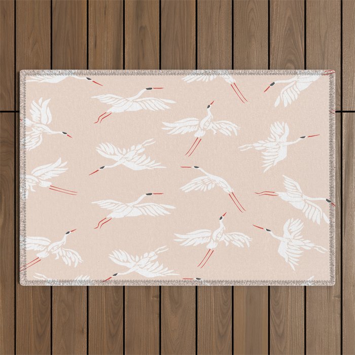 Crane Dance Outdoor Rug Gallery Image 1