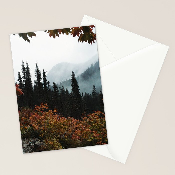 Fall Framed Trail Stationery Card Gallery Image 2