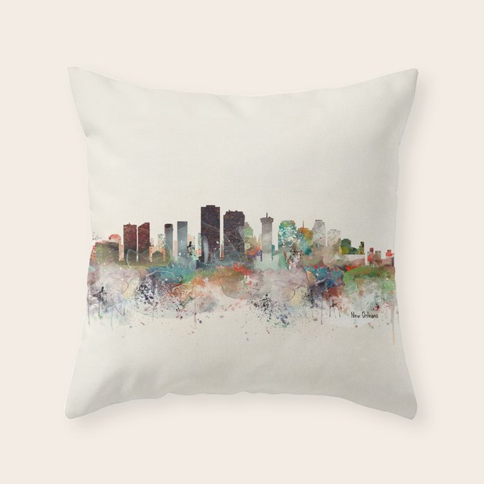 new orleans louisiana Throw Pillow Gallery Image 1