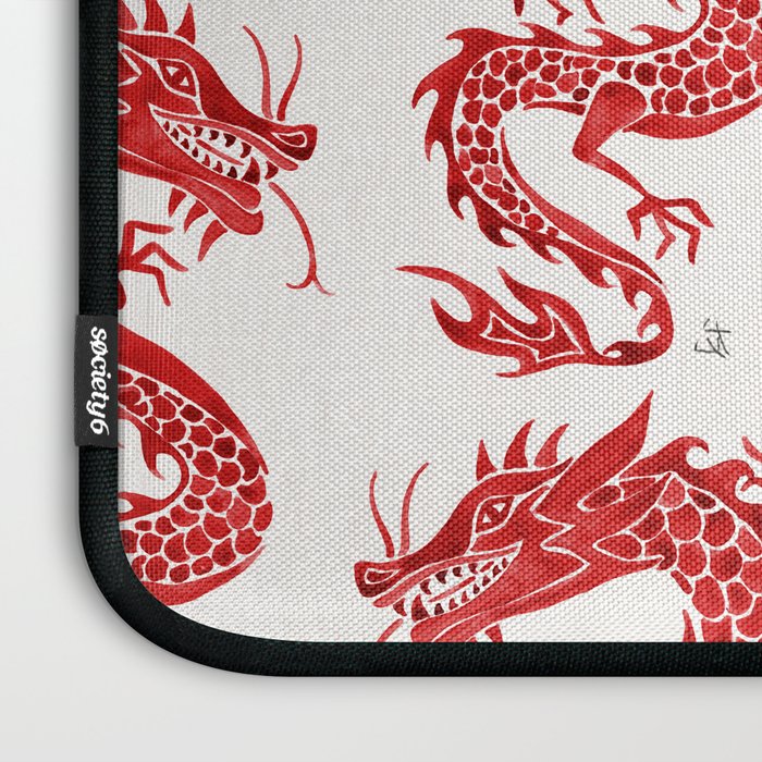 Chinese Dragon - Crimson Palette Laptop Sleeve Gallery Image 3