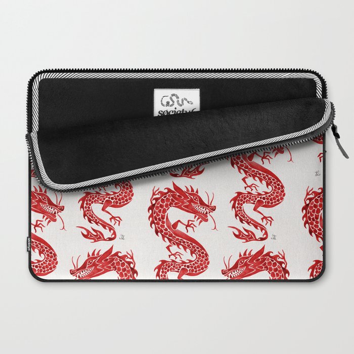 Chinese Dragon - Crimson Palette Laptop Sleeve Gallery Image 2