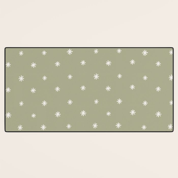 Sparkles Sage Green Desk Mat Gallery Image 3