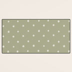 Sparkles Sage Green Desk Mat Gallery Image 3