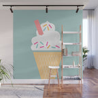 Ice Cream (Mint) Wall Mural Gallery Image 1