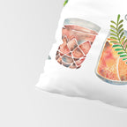 Classic Cocktails  - 1960s Watercolor Lineup Pillow Sham Gallery Image 4