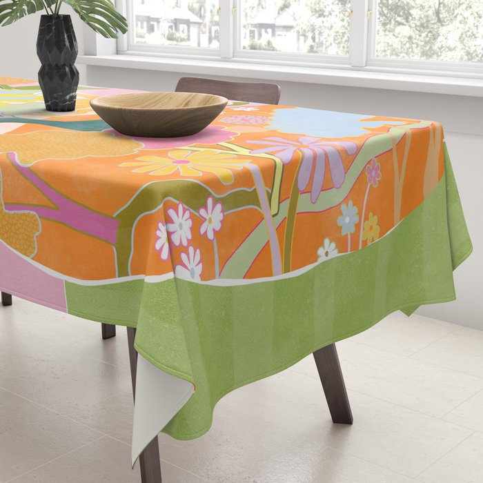 Colourful Garden Tablecloth Gallery Image 3