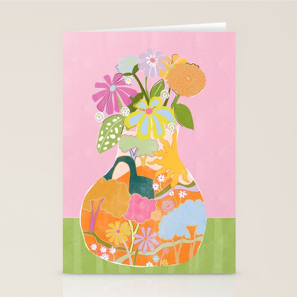 Colourful Garden Stationery Card Gallery Image 2
