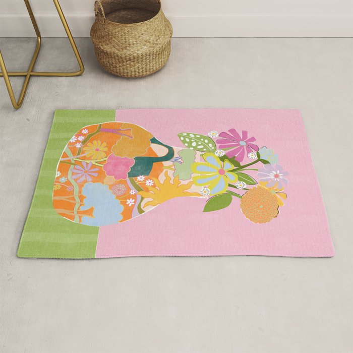 Colourful Garden Rug Gallery Image 1